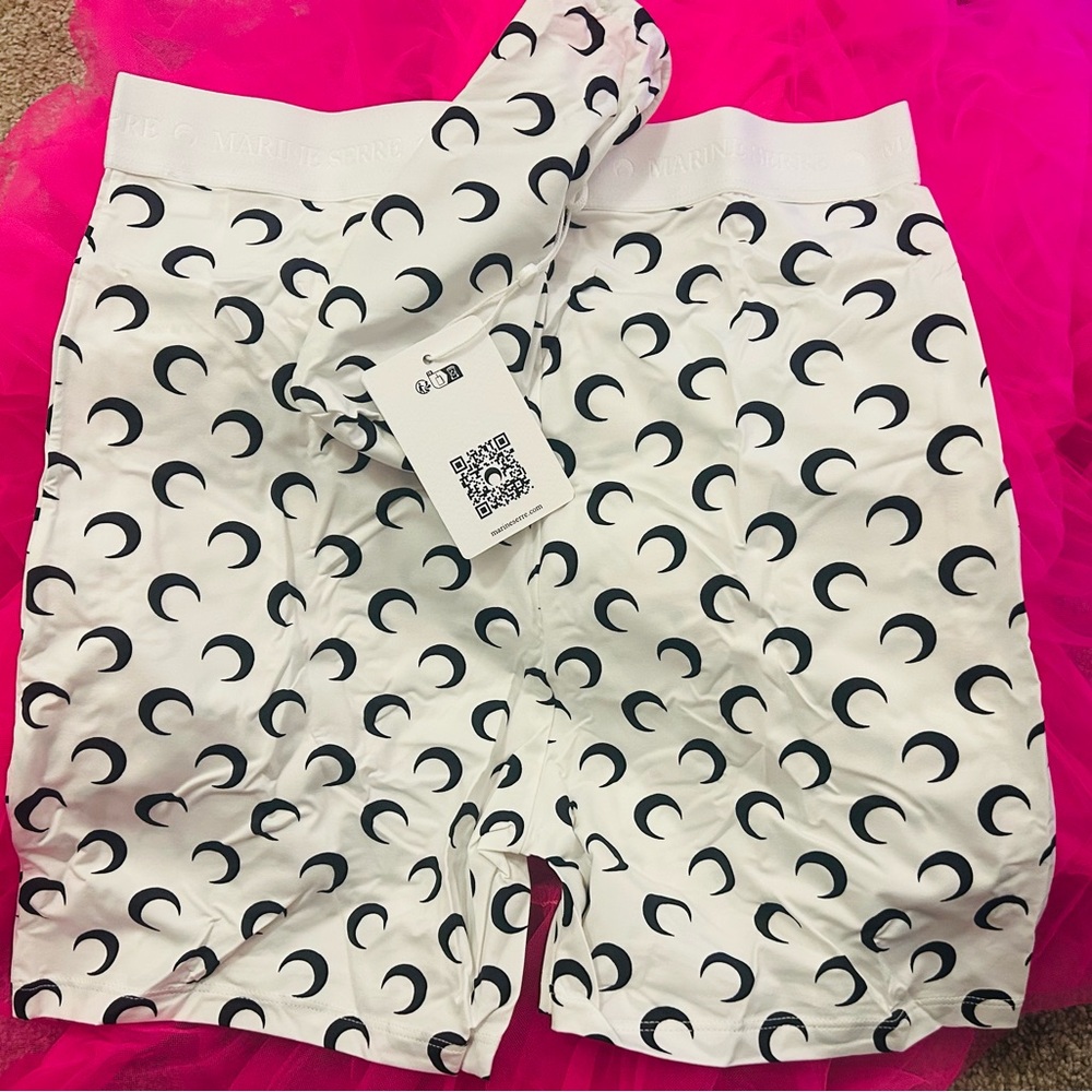 RECYCLED MOON JERSEY MINI SHORTS